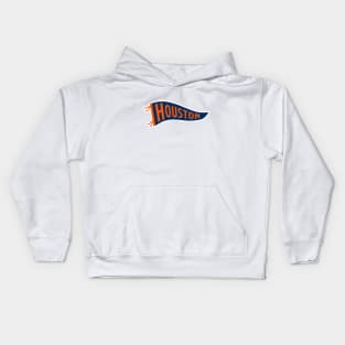 Houston Pennant - White Kids Hoodie